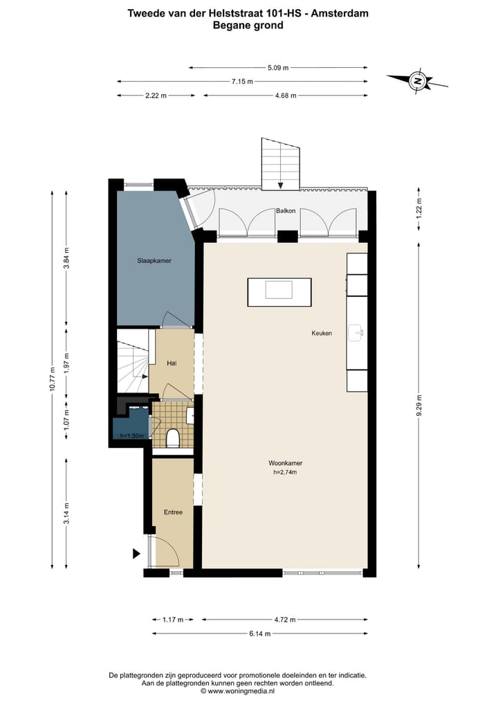 Foto 37 van Tweede Van der Helststraat 101-H