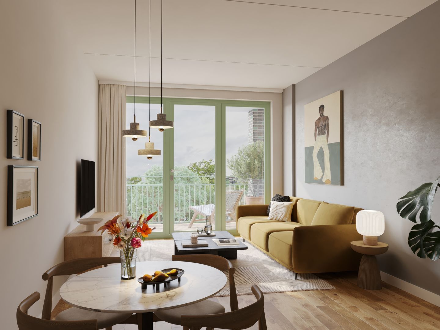 Foto 1 van 2-kamer appartement (Bouwnr. 8.15)