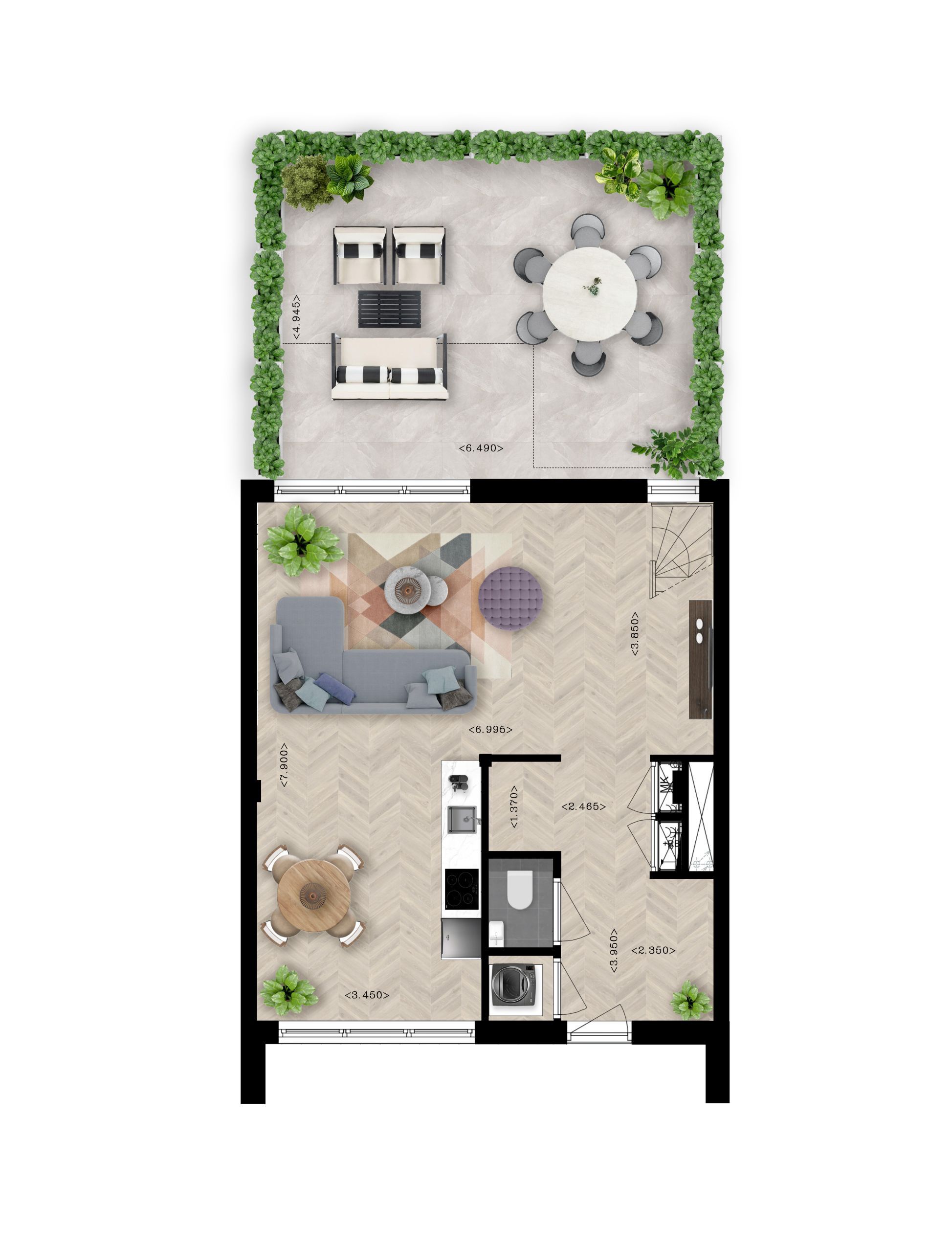 Foto 12 van Penthouse (Bouwnr. 9.08)