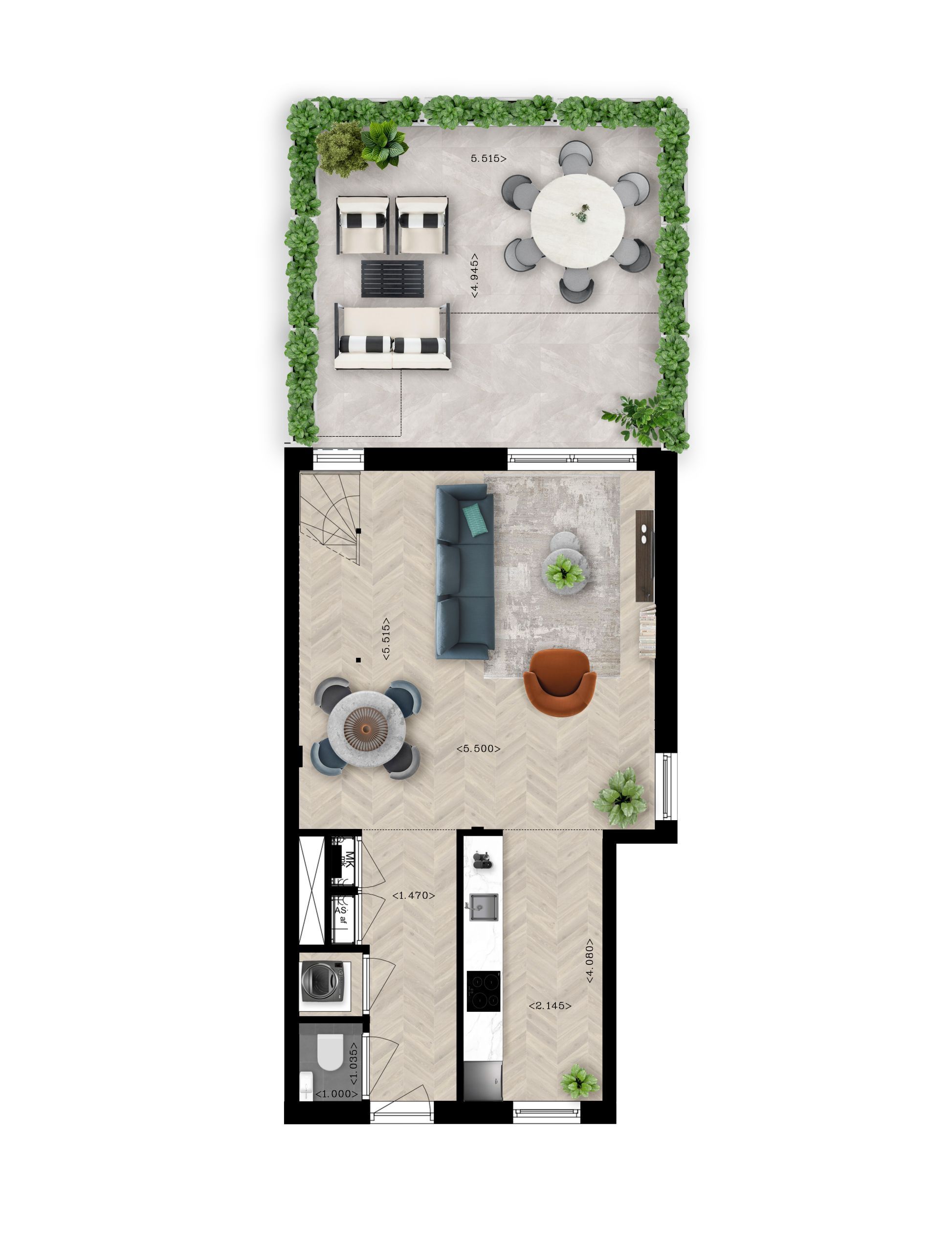 Foto 9 van Penthouse (Bouwnr. 9.09)