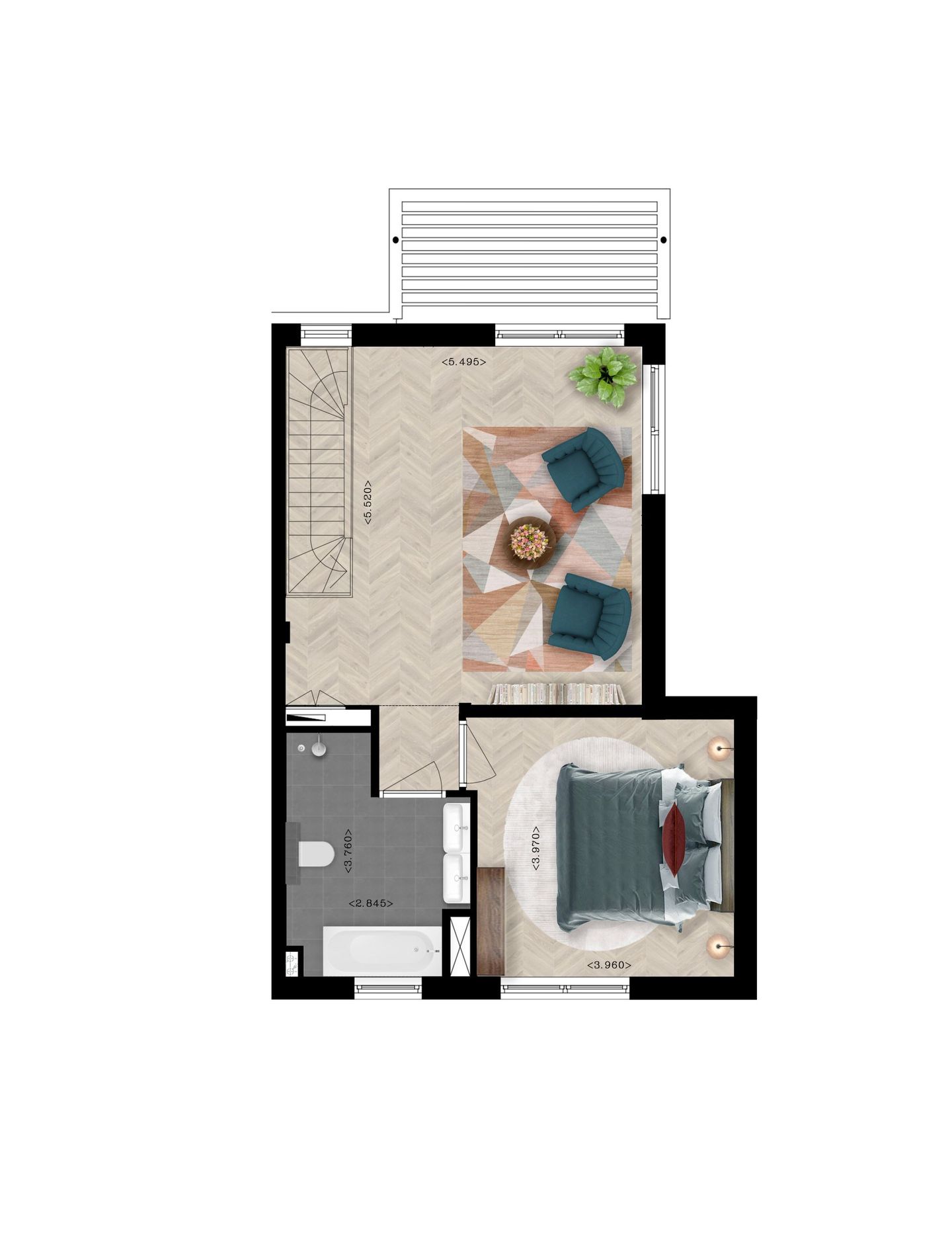 Foto 10 van Penthouse (Bouwnr. 9.09)