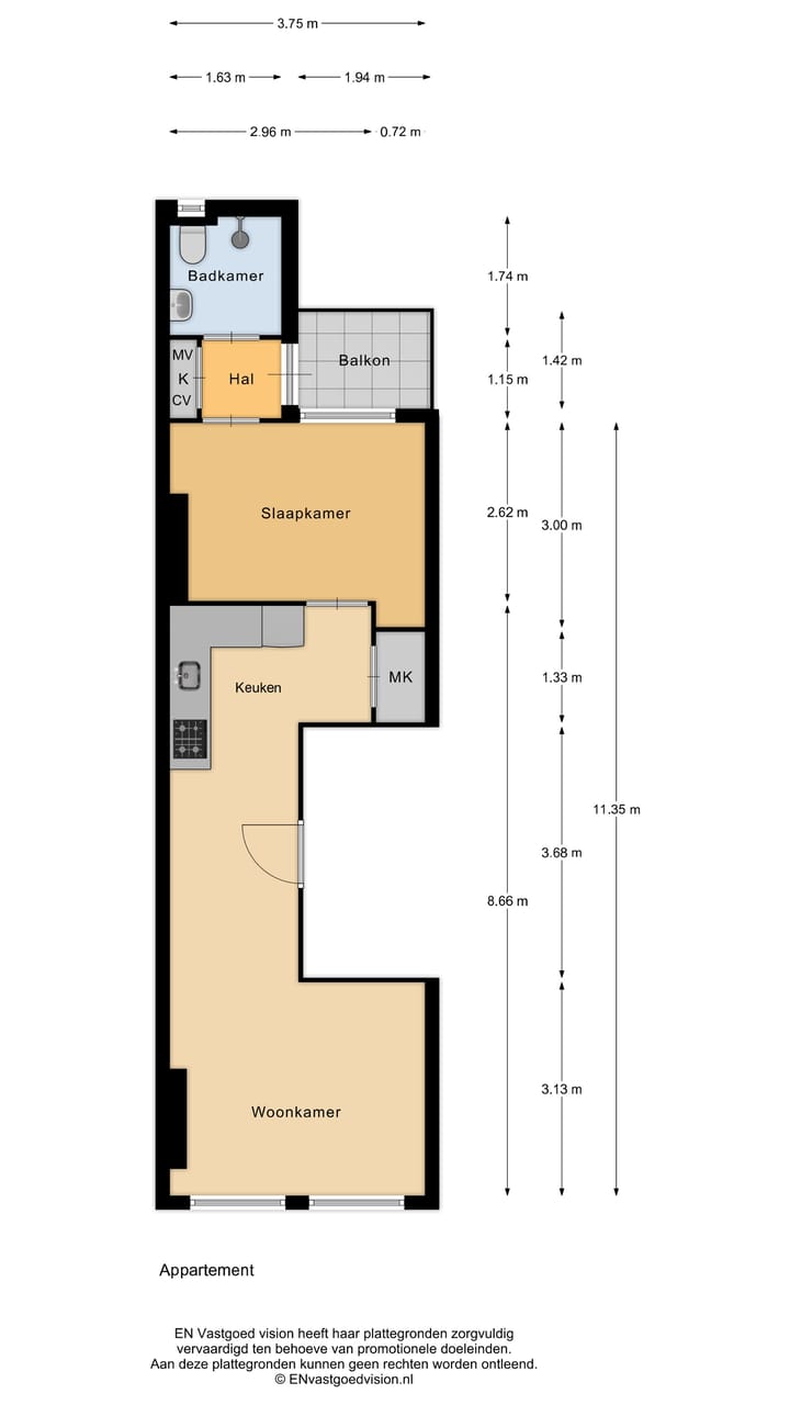 Foto 20 van Van der Hoopstraat 35-3
