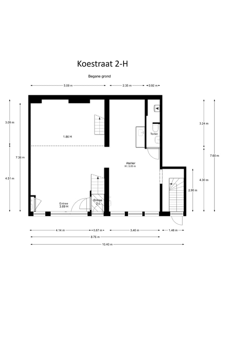 Foto 3 van Koestraat 2-H