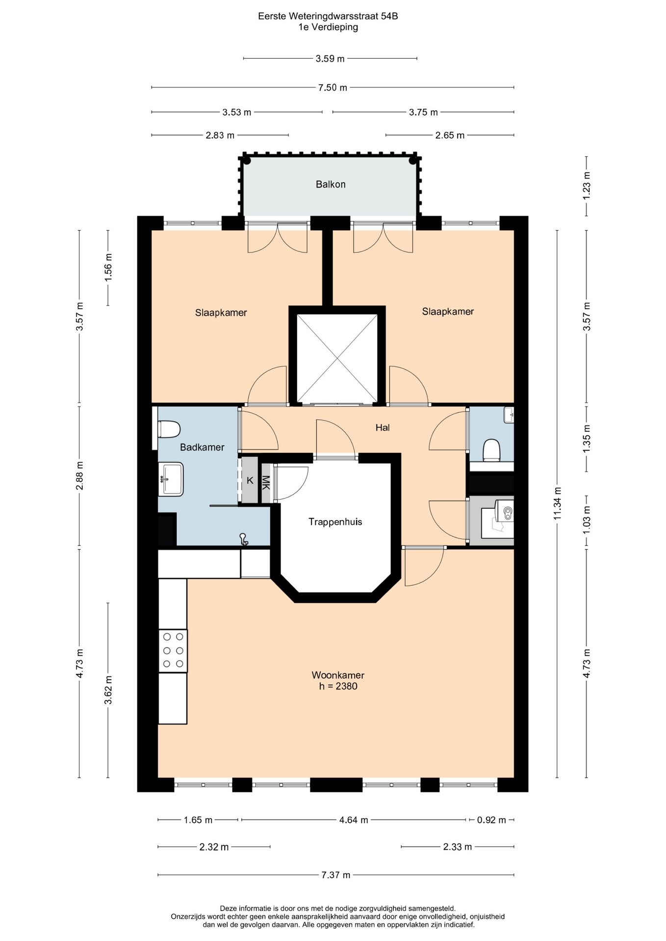 Photo 27 of Eerste Weteringdwarsstraat 54-B