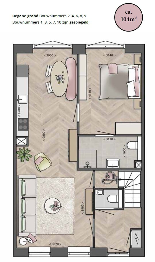 Foto 9 van Levensloopbestendige woning bouwnummer 1 (Bouwnr. 1)