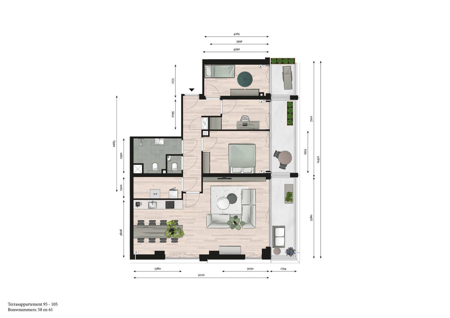 Foto 5 van Terrasappartement (Bouwnr. 58)