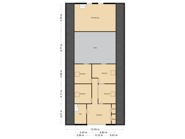 Bedrijfspand Verdieping