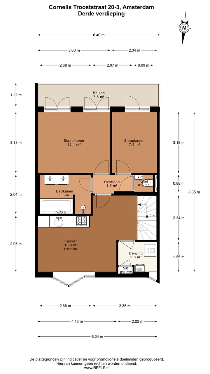 Foto 35 van Cornelis Trooststraat 20-3