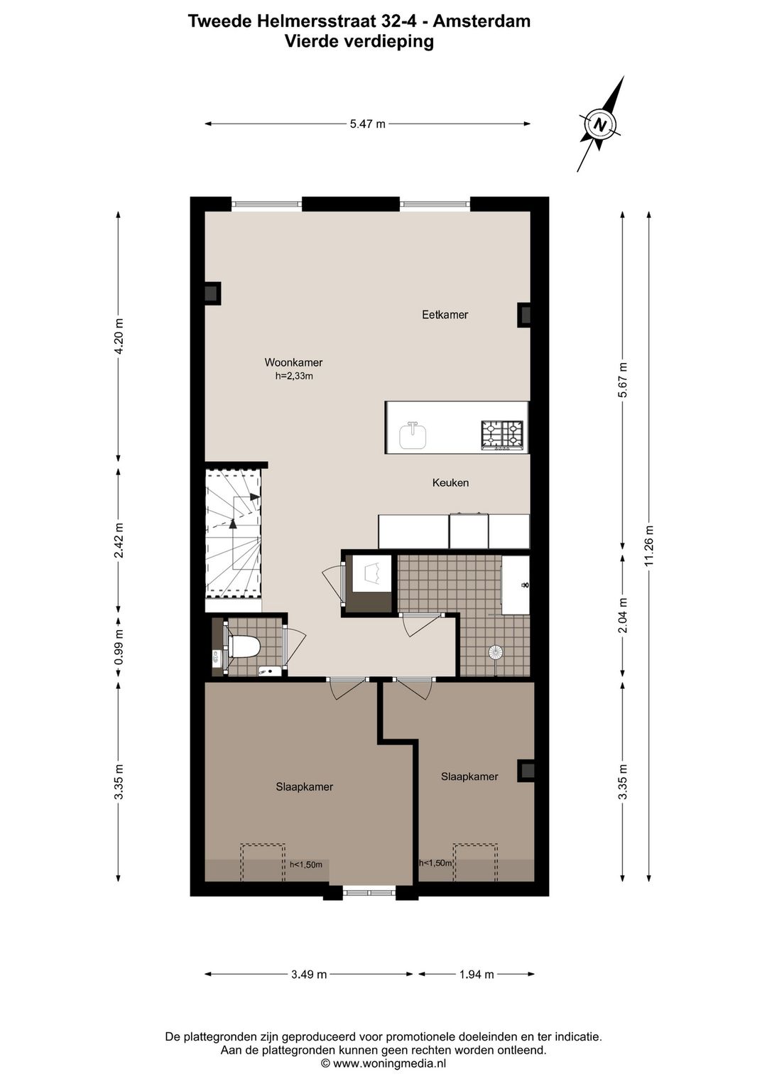 Foto 22 van Tweede Helmersstraat 32-4
