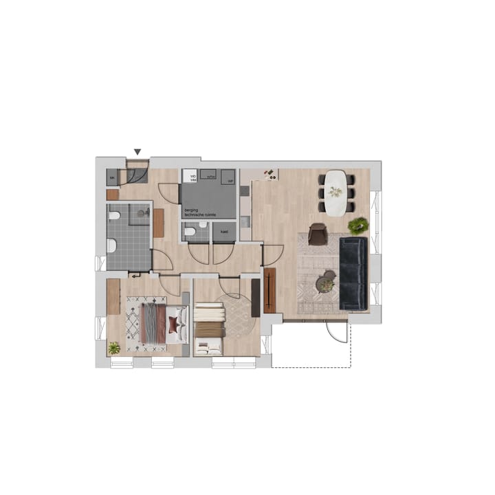 Foto 9 van De Vjeanse Sjoel - Venne (Bouwnr. 3)