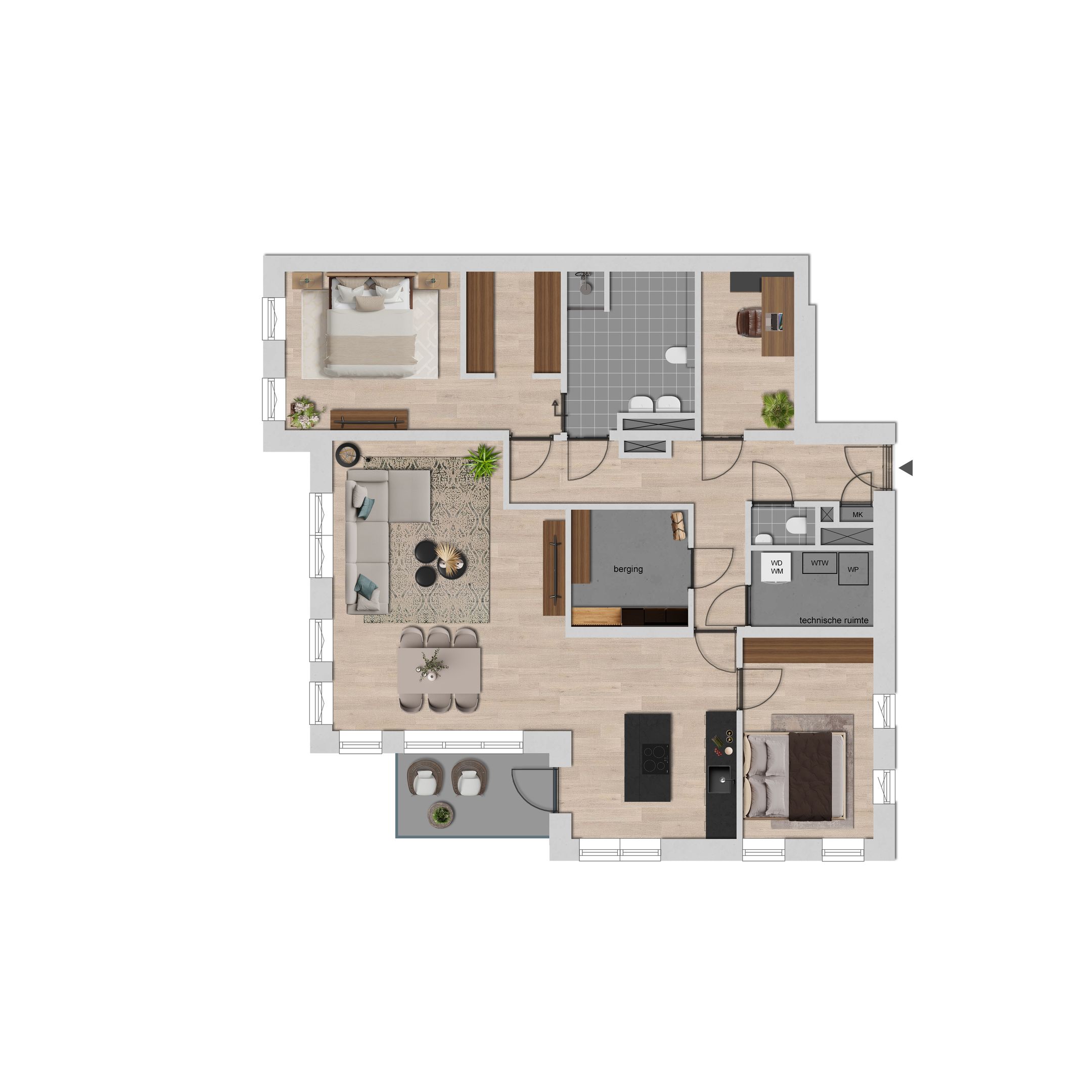 Foto 9 van De Vjeanse Sjoel - Veeneind (Bouwnr. 6)