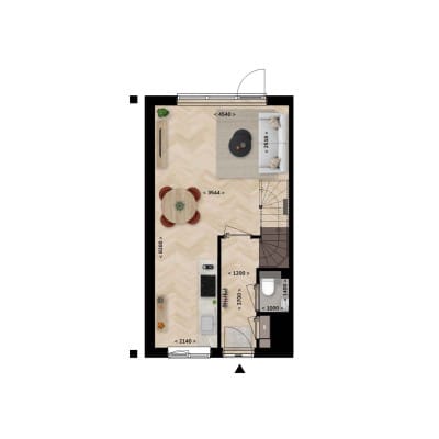 Photo 2 of Startersboerderijwoning Tussenwoning | Type (Bouwnr. 2)