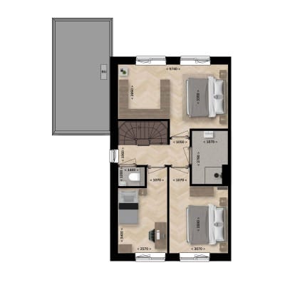 Foto 4 van Twee-onder-een-kapwoning | Type H (Bouwnr. 39)