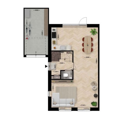 Foto 5 van Twee-onder-een-kapwoning | Type H (Bouwnr. 39)