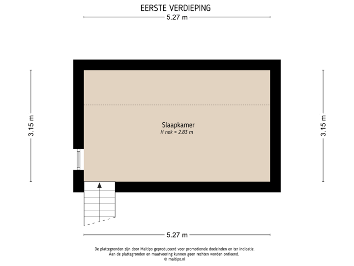 Eerste verdieping gasten verblijf