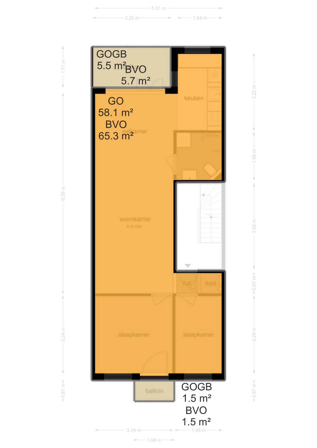 Foto 40 van Vrolikstraat 76-2