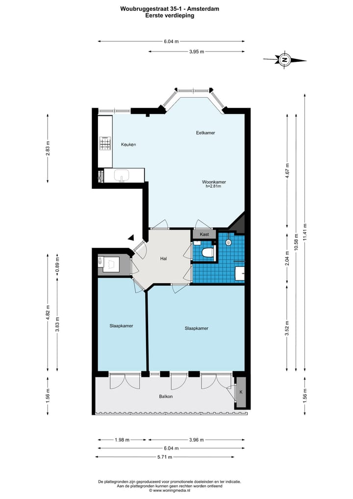 Foto 18 van Woubruggestraat 35-1