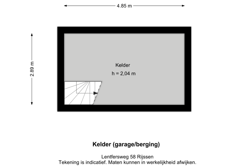 Kelder (garage/berging)
