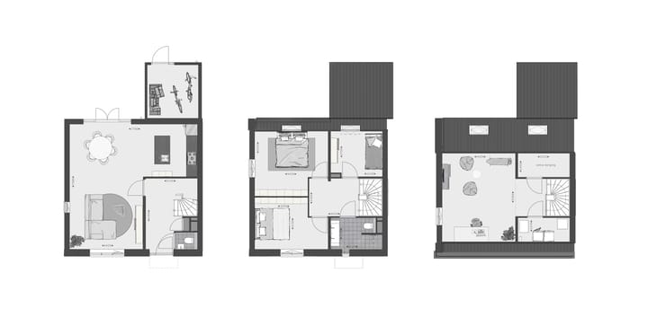 Photo 3 of Twee-onder-een-kapwoningen (Bouwnr. 12)