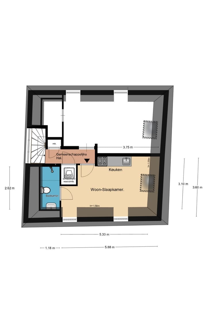 Foto 21 van Westsingel 28-F