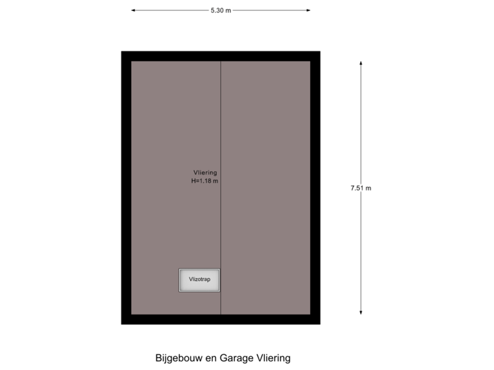 Bijgebouw en Garage Vliering