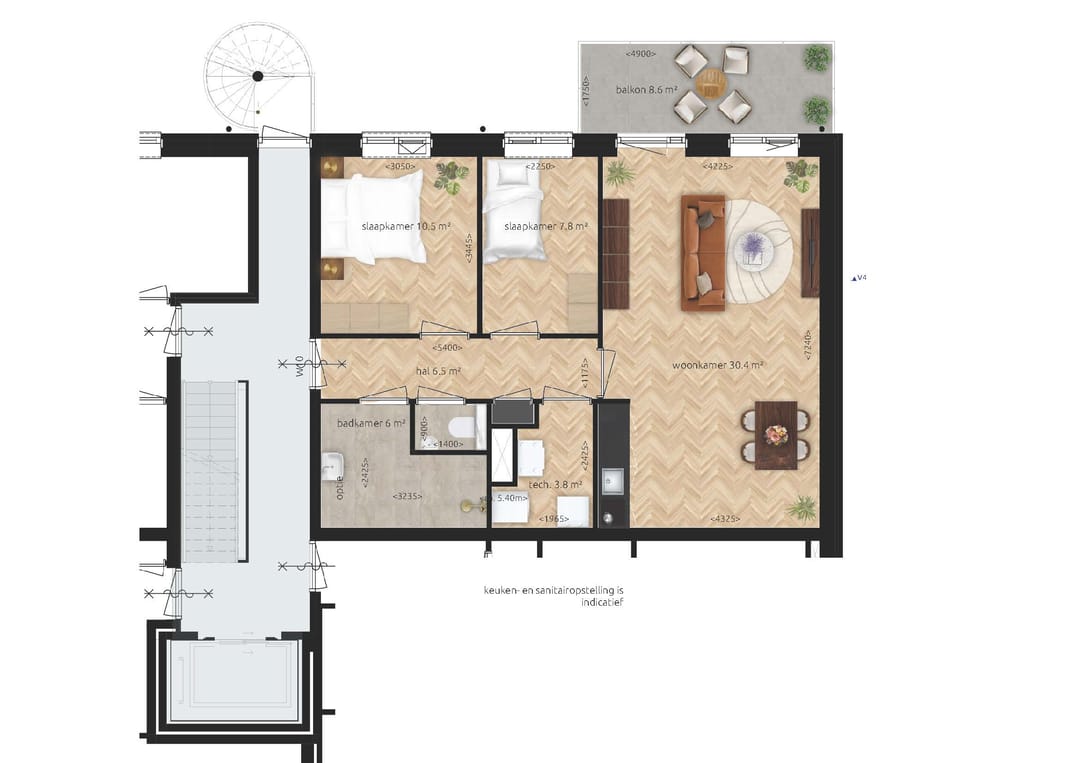 Foto 2 van Appartement (Bouwnr. 10)