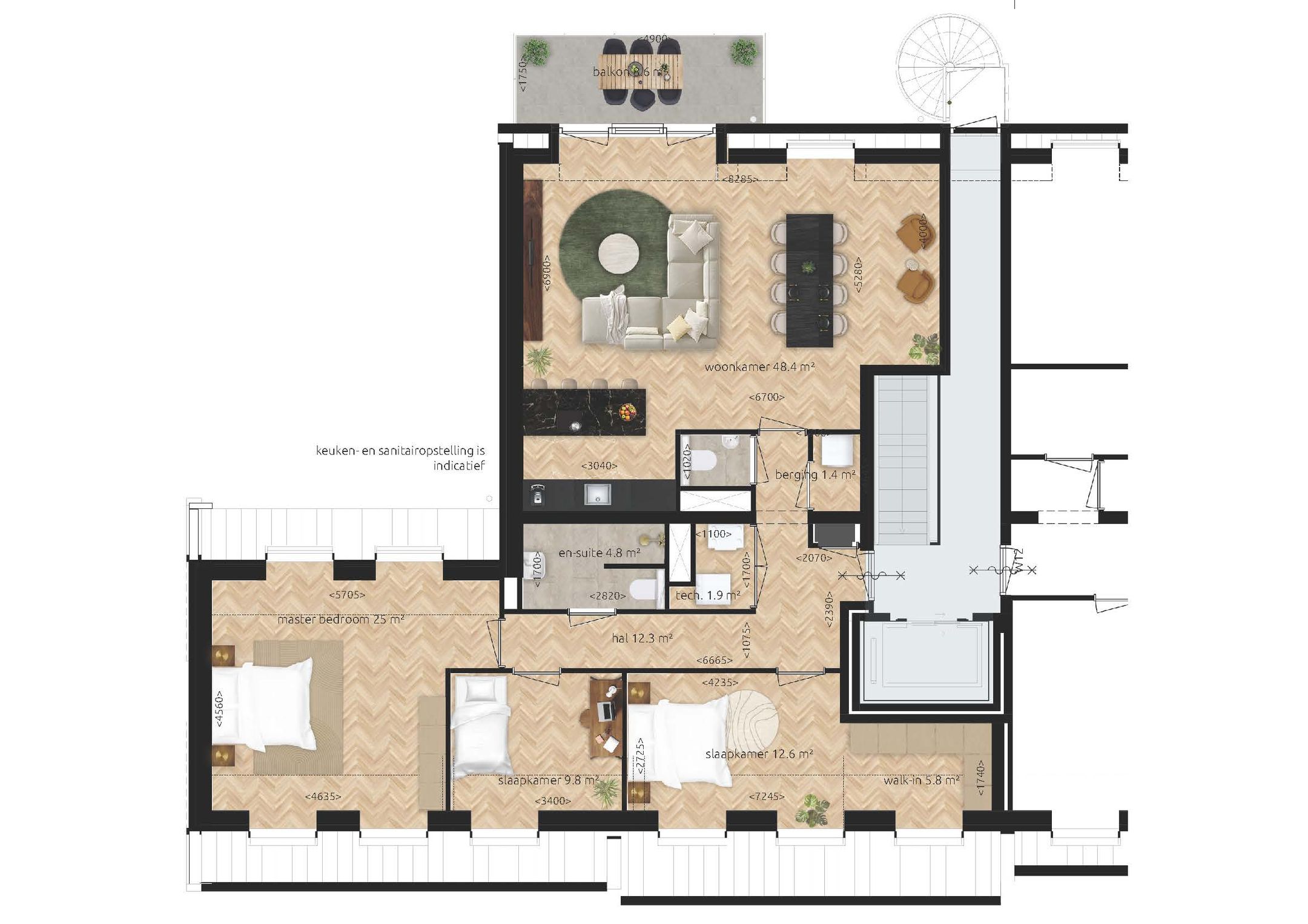 Foto 3 van Appartement (Bouwnr. 12)