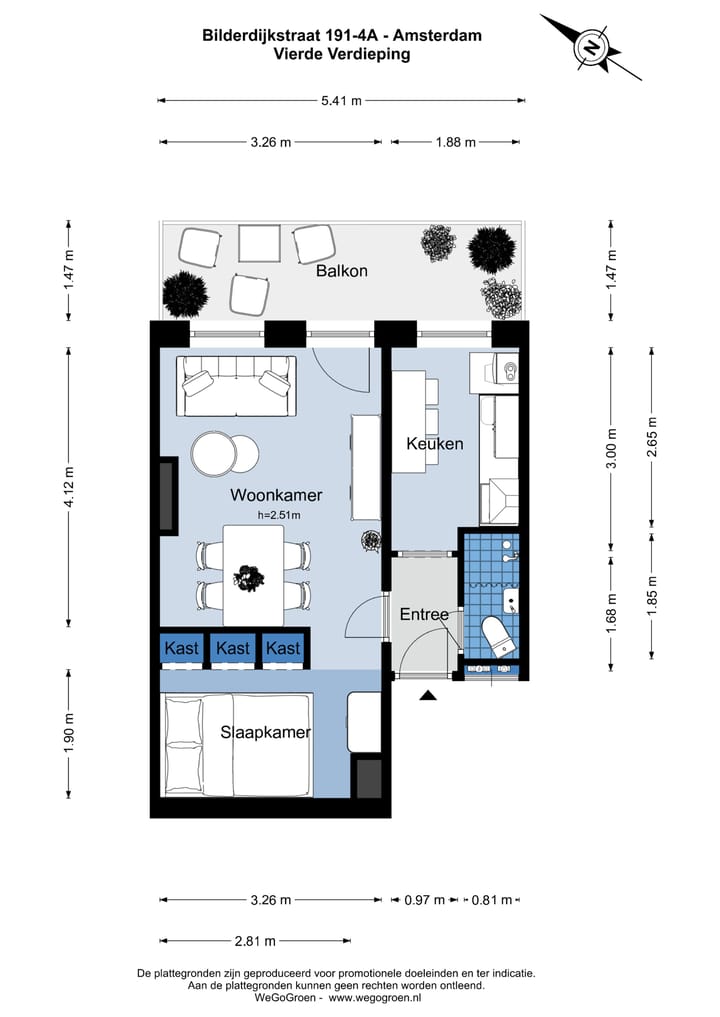 Foto 28 van Bilderdijkstraat 191-4A