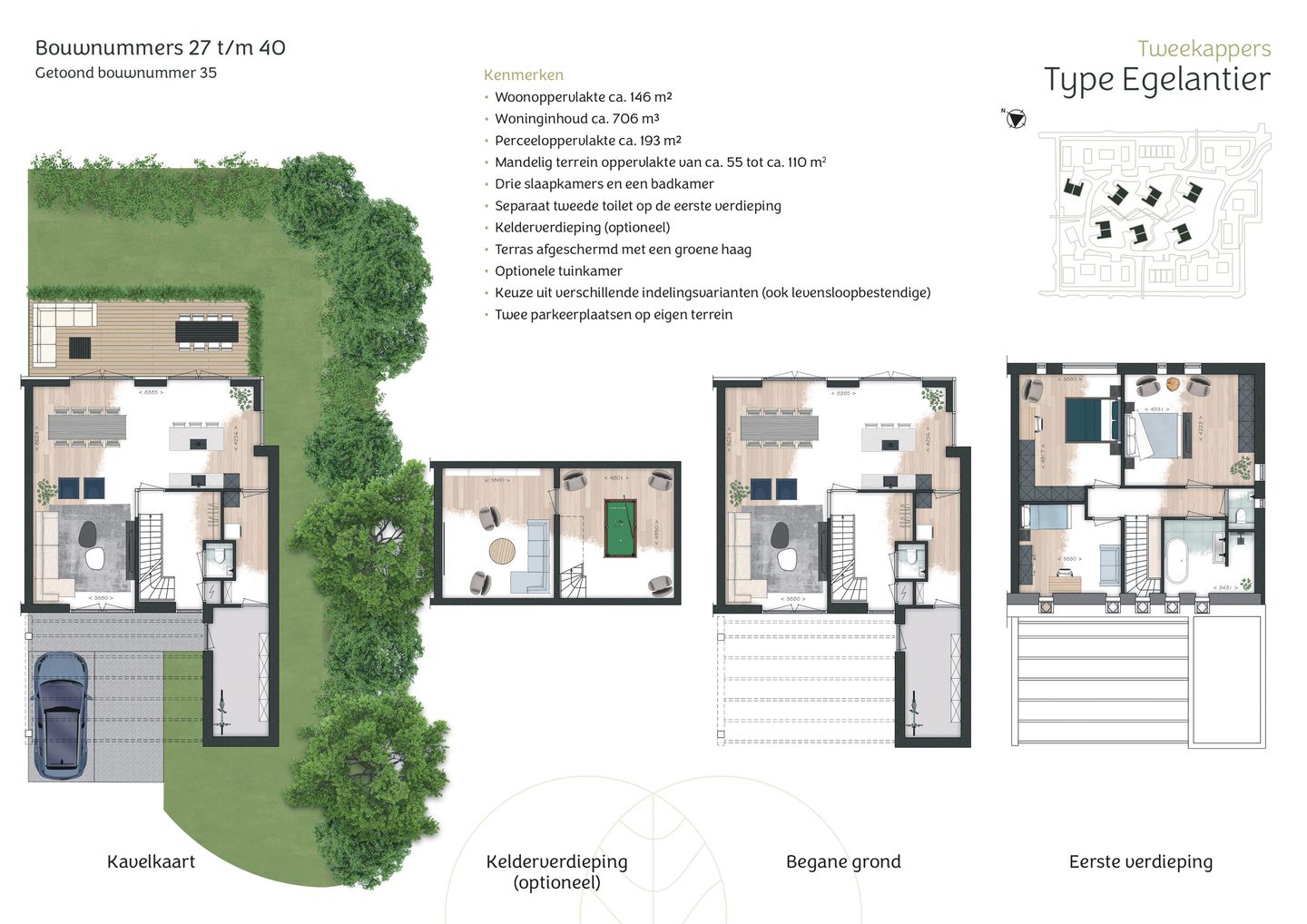 Foto 5 van Twee-onder-één-kapwoning - Egelantier (Bouwnr. 28)