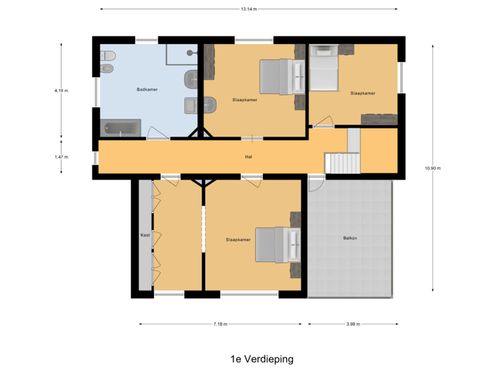 1e Verdieping