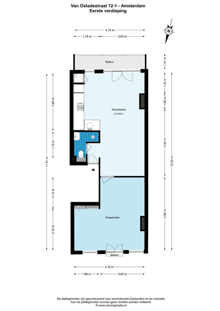 Foto 39 van Van Ostadestraat 12-1