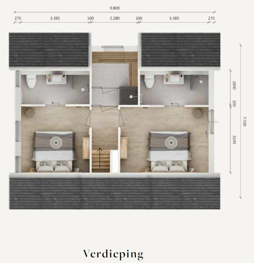 Foto 8 van Exclusive Beach 6 persoons villa (Bouwnr. 521)