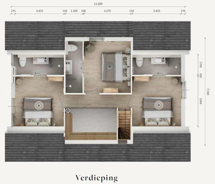 Foto 8 van Exclusive Beach 8 persoons villa (Bouwnr. 523)