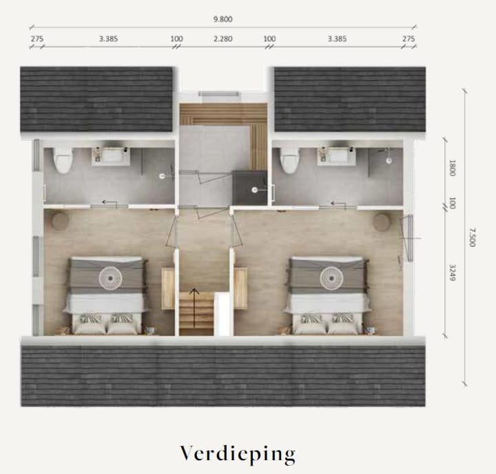 Foto 5 van 6-persoons Exclusive water recreatievilla (Bouwnr. 570)