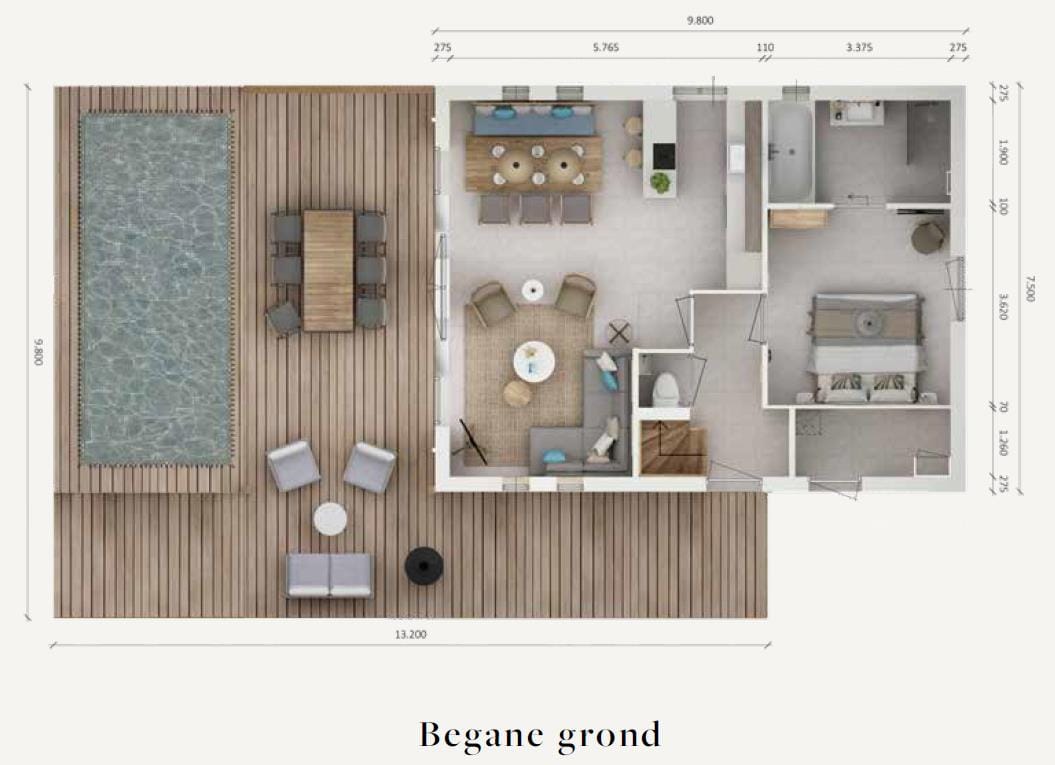 Foto 4 van 6-persoons Exclusive water recreatievilla (Bouwnr. 572)
