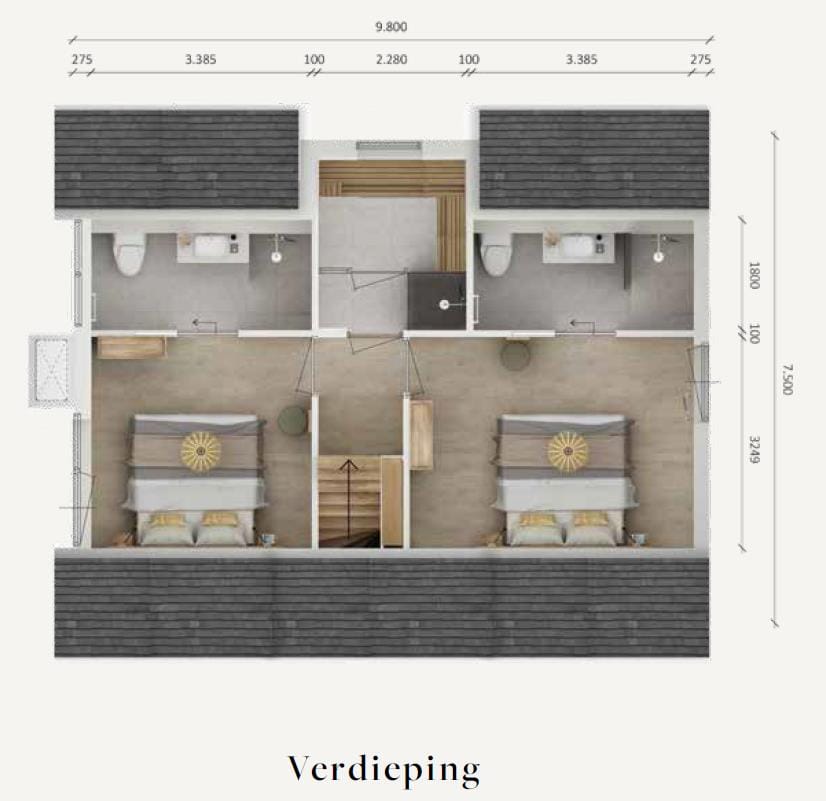 Photo 8 of Exclusive Wellness 6 persoons villa (Bouwnr. 528)