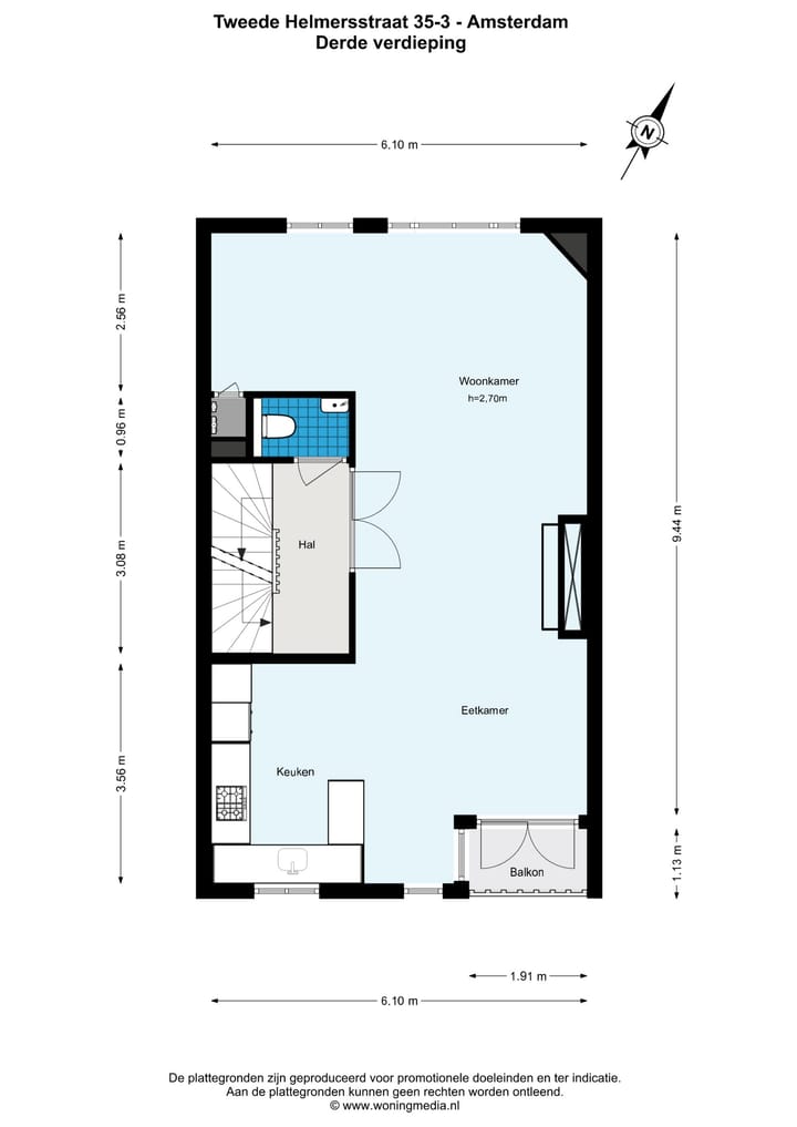 Foto 32 van Tweede Helmersstraat 35-3