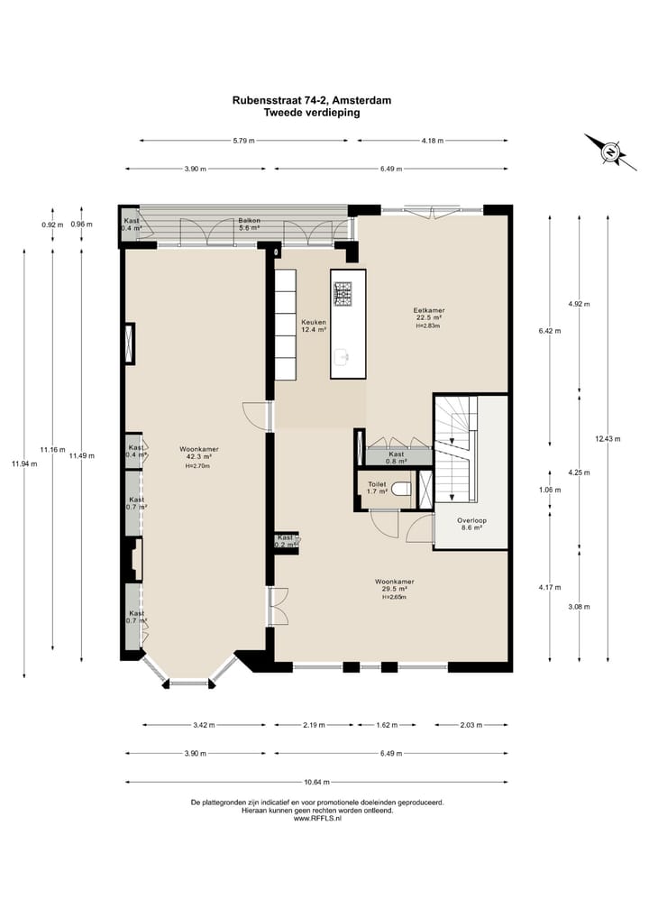 Foto 39 van Rubensstraat 74-2