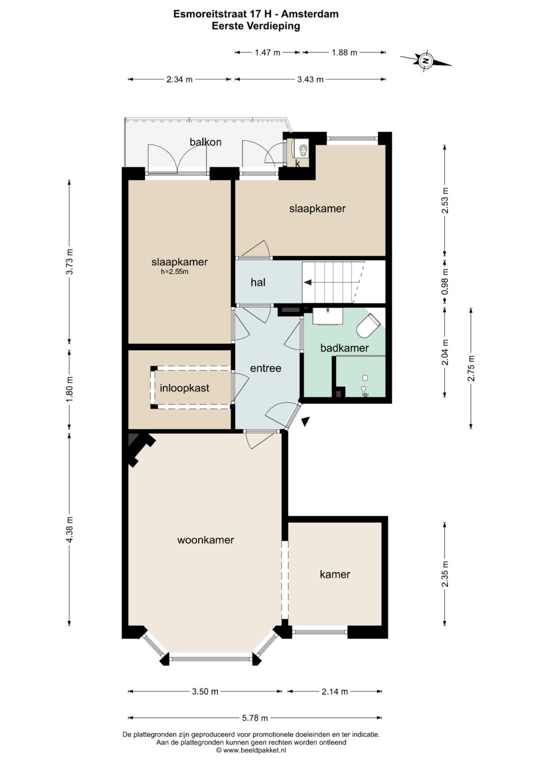 Foto 39 van Esmoreitstraat 17-H