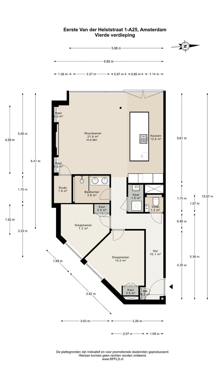 Foto 37 van Eerste Van der Helststraat 1-A25