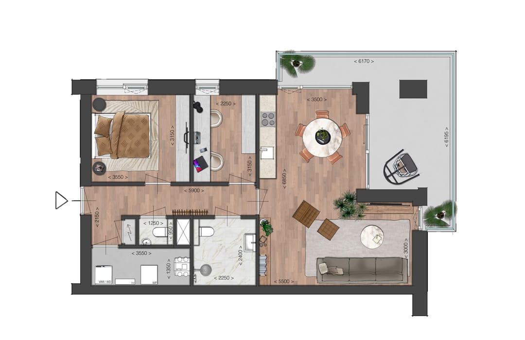 Foto 2 van Blok 5 (Bouwnr. 29)