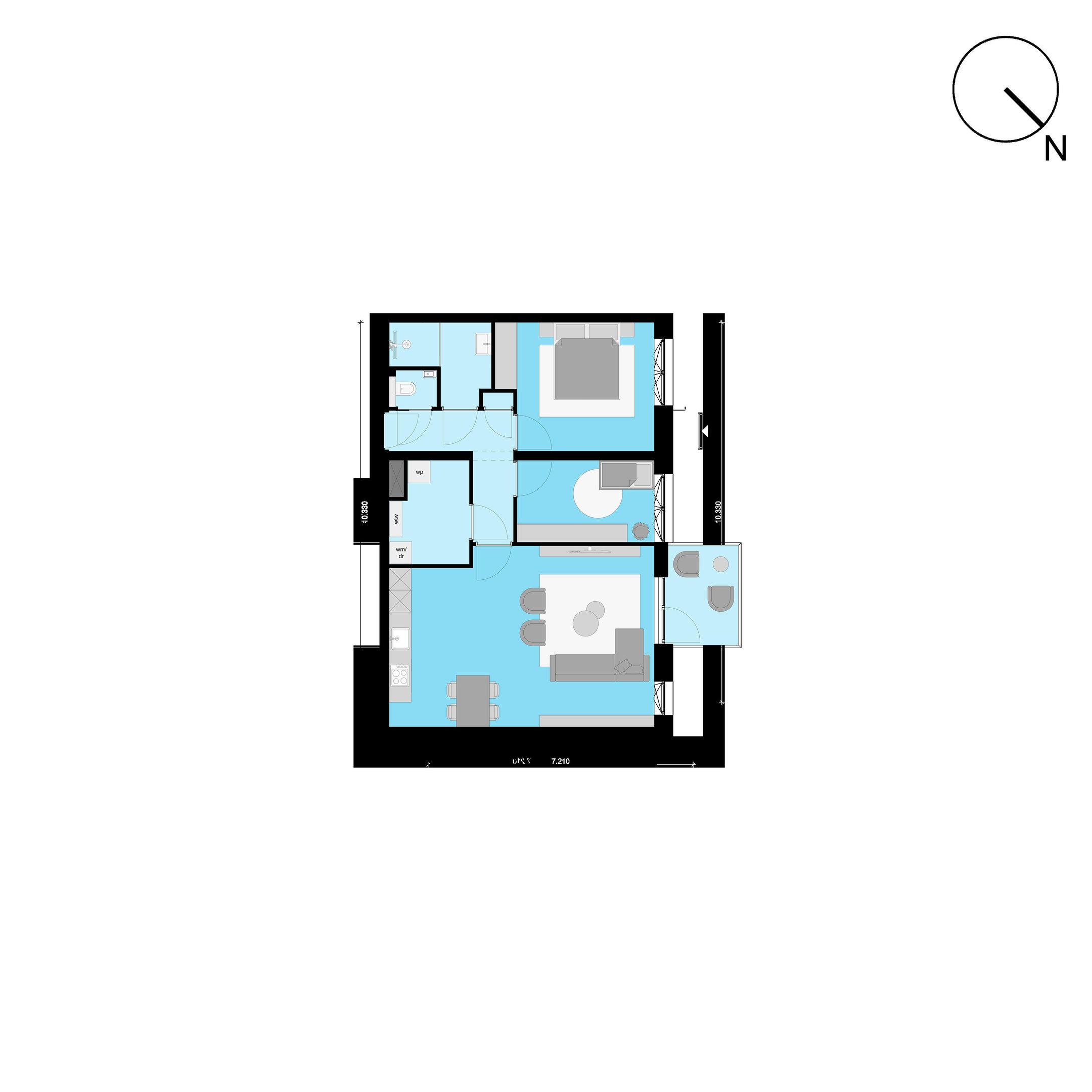 HONGKONG 3-kamerappartement (Bouwnr. 51)  false