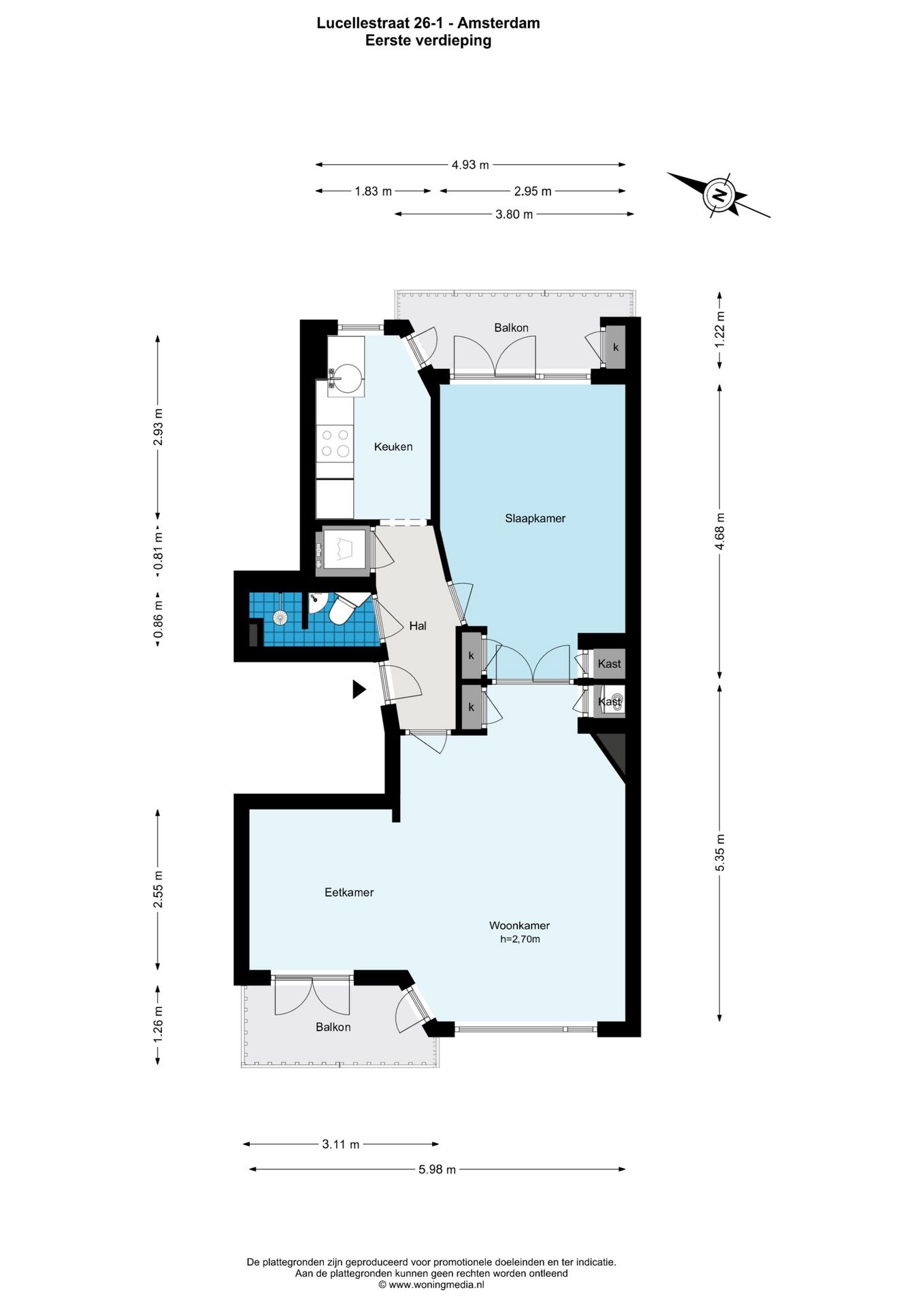 Foto 30 van Lucellestraat 26-1