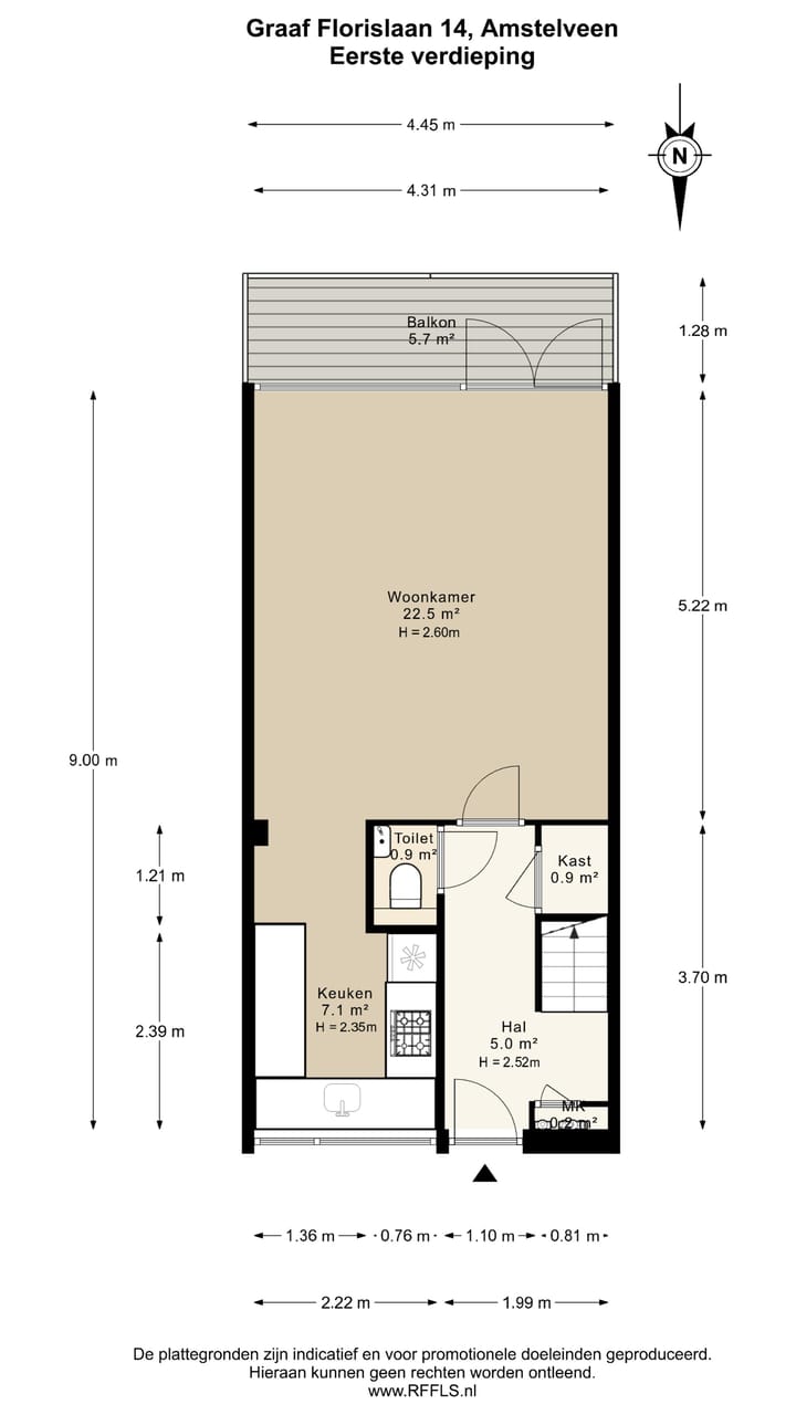 Foto 25 van Graaf Florislaan 14