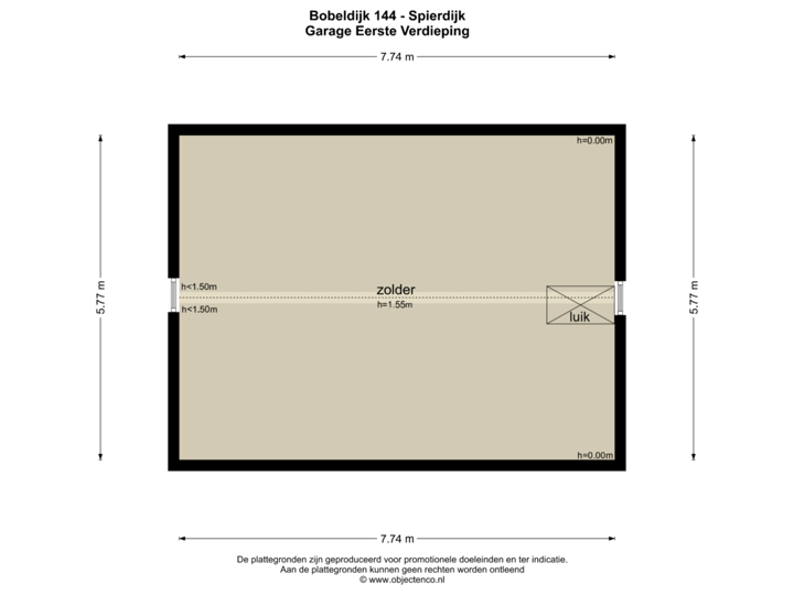 GARAGE EERSTE VERDIEPING