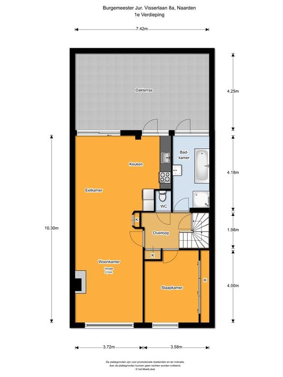 Foto 19 van Burgemeester Jur. Visserlaan 8-A