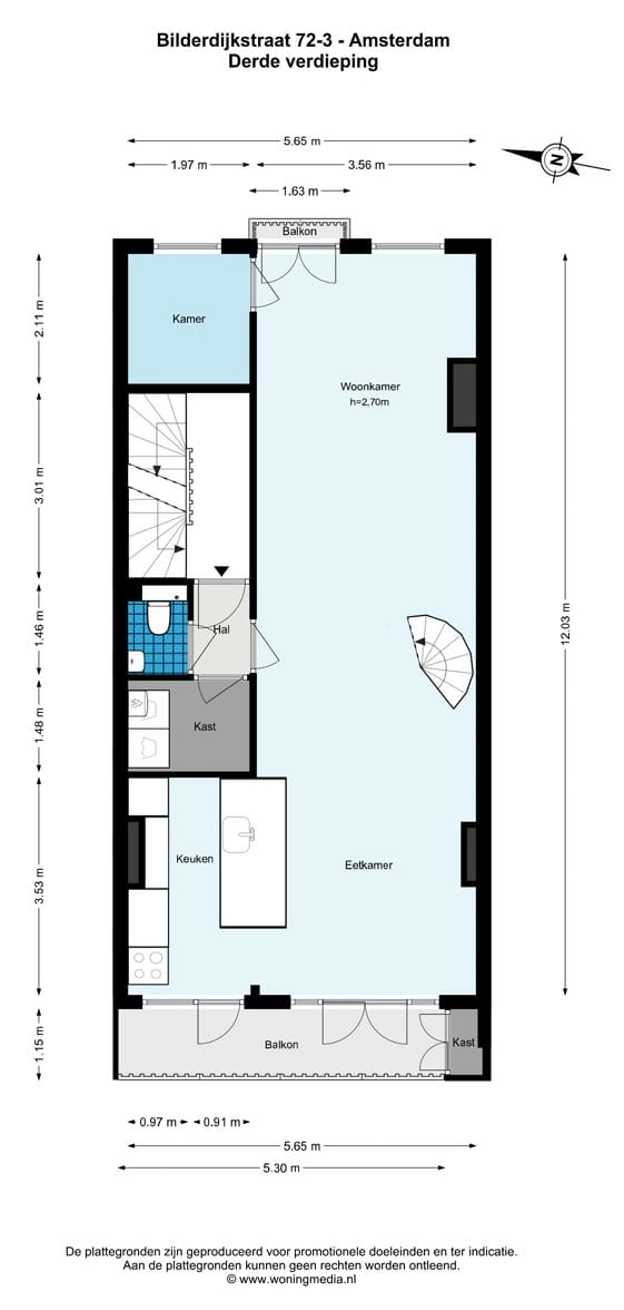 Foto 26 van Bilderdijkstraat 72-3