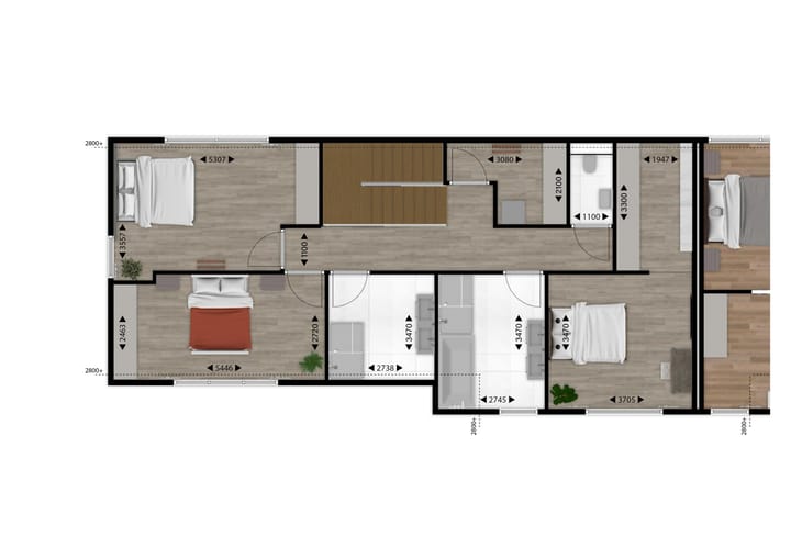 Foto 5 van 2-onder-1 kap woning (Bouwnr. Woning 1)