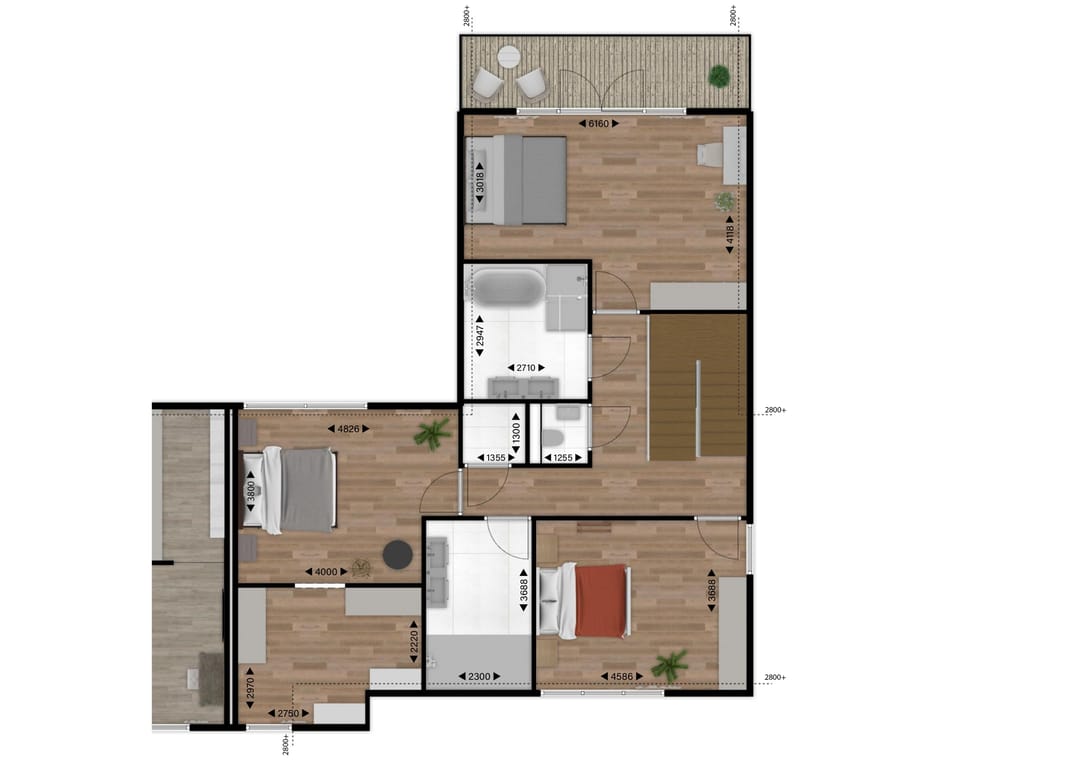 Foto 11 van 2-onder-1 kap woning (Bouwnr. Woning 1)