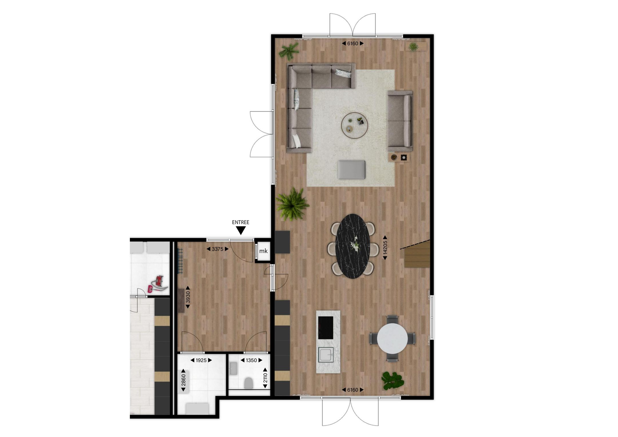 Foto 6 van 2-onder-1 kap woning (Bouwnr. Woning 2)